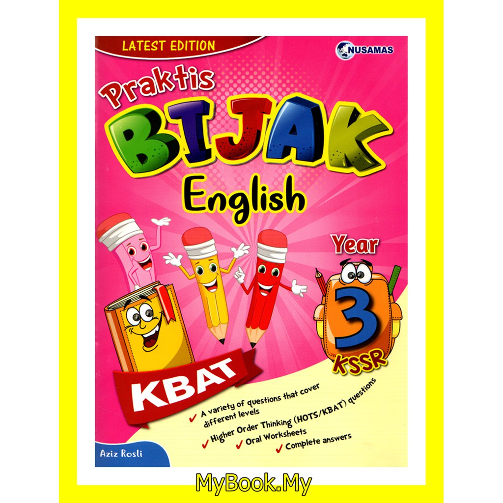 MyB Buku Latihan : Praktis Bijak KBAT KSSR Tahun 3 - English (Nusamas ...