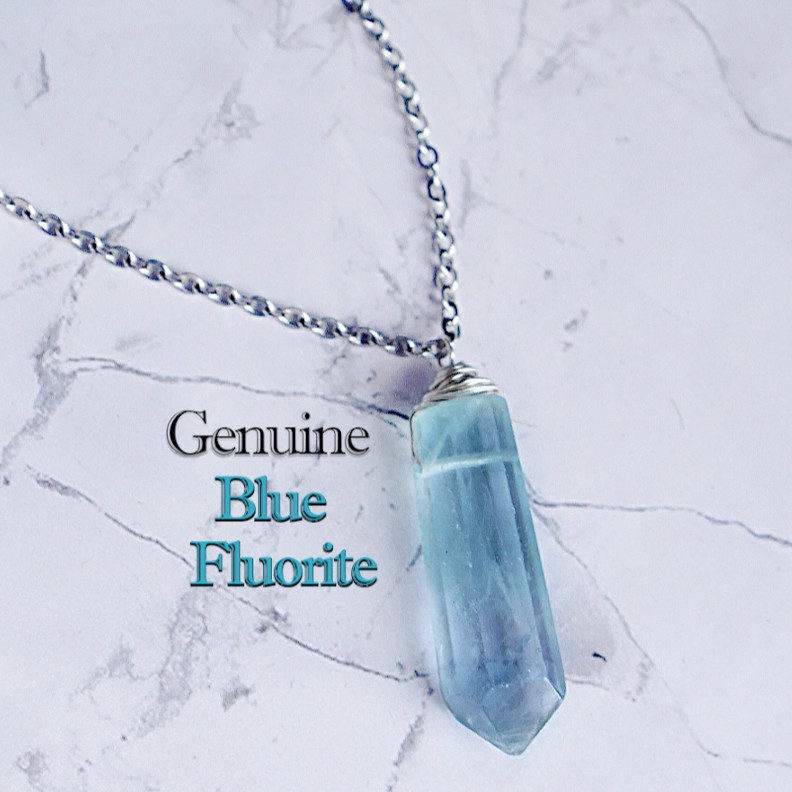 Blue on sale fluorite necklace