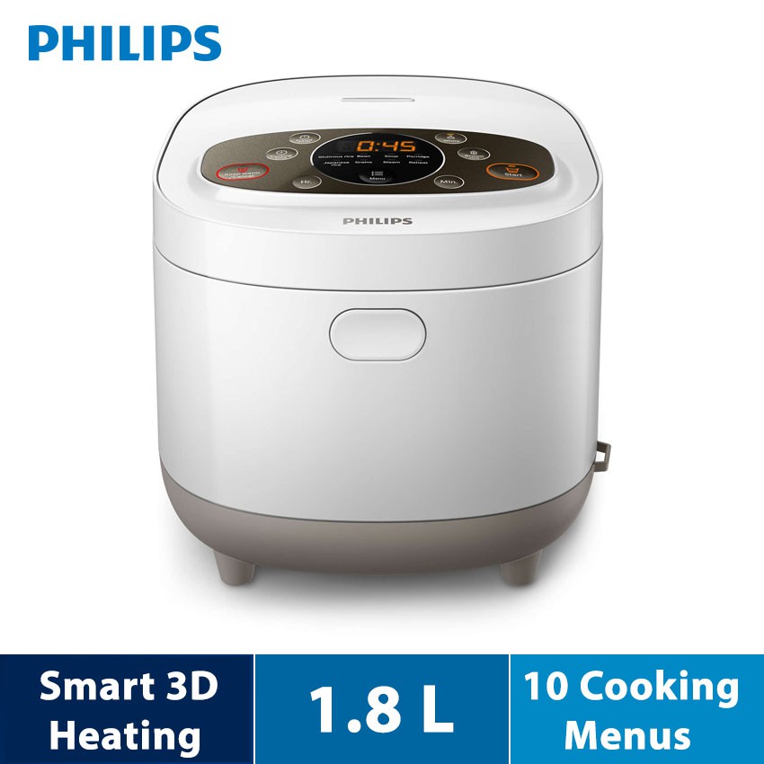Philips Viva Collection Fuzzy Logic Rice Cooker HD4533 ( HD4533/63 ) Shopee Malaysia
