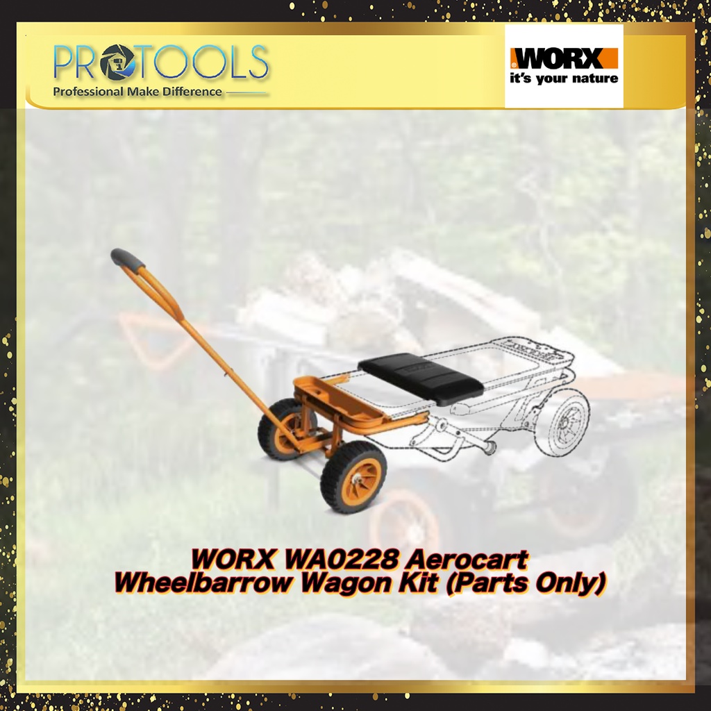 WORX WA0228 Aerocart Wheelbarrow Wagon Kit Parts Only Shopee