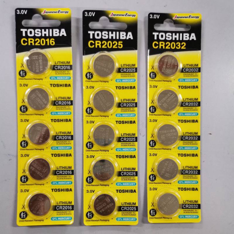 ILS ORIGINAL TOSHIBA 1PACK(5PCS) CR2016 CR2025 CR2032 PW BP5N