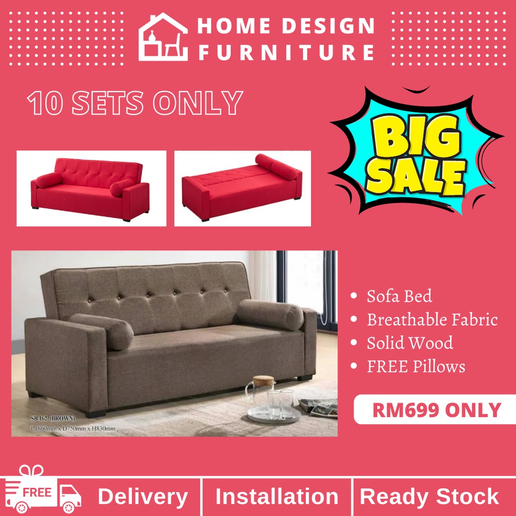 Melaka Home Design Sofa Bed free 2 pillows Shopee Malaysia