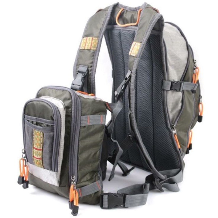 Fly Fishing Backpack Chest Pack Bag Multi-Pocket (READY STOCK) | Shopee ...