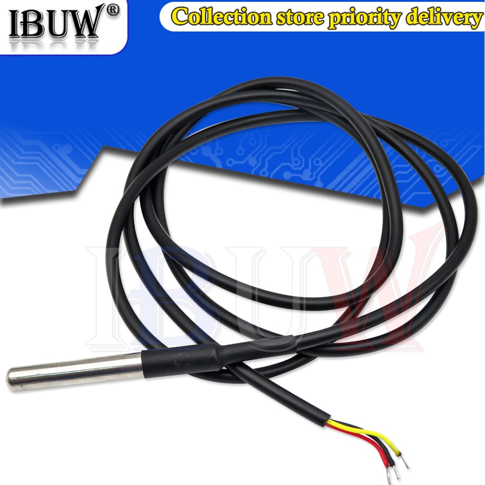 1PCS DS1820 Stainless steel package Waterproof DS18b20 temperature