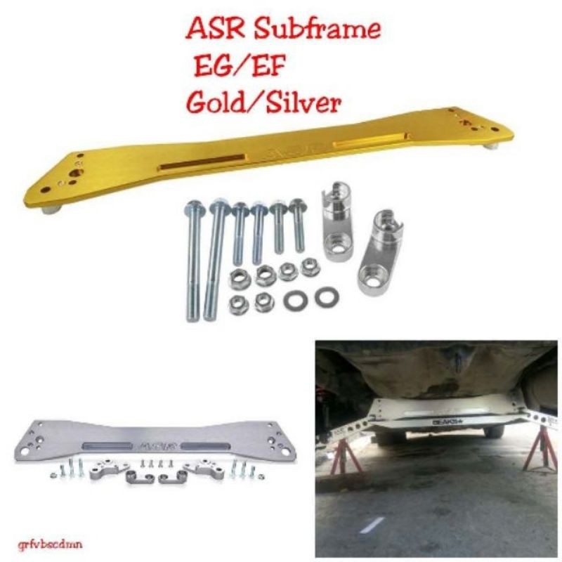 ASR Rear Bar Subframe Honda Civic EG EF Silver Gold Blue Red Colour