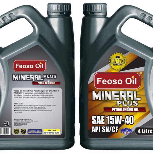 FEOSO OIL - Fully Synthetic/Semi Synthetic/Mineral Plus/ Mineral Engine ...