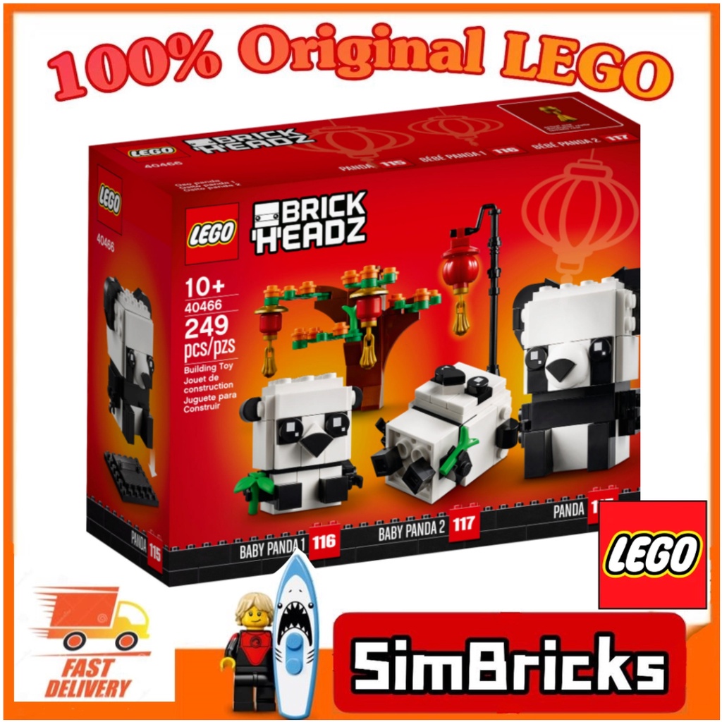 SimBricks) 40466 LEGO® BrickHeadz™ Chinese New Year Pandas
