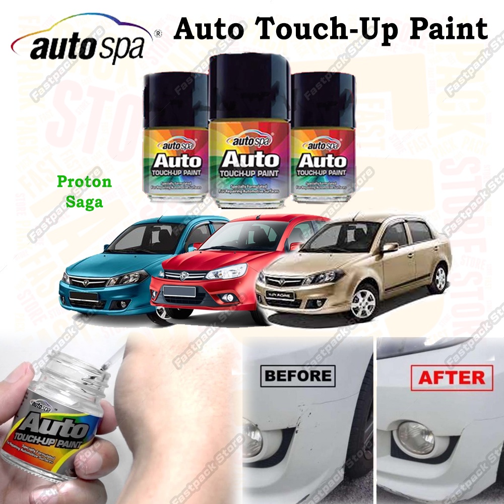 For PROTON Saga Auto Spa Car Colour Touch Paint Cat Kereta Clear Coat ...
