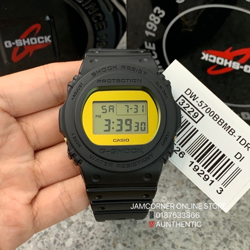 100% Original CASIO G-SHOCK DW-5700BBMB-1 Metallic Mirror Face