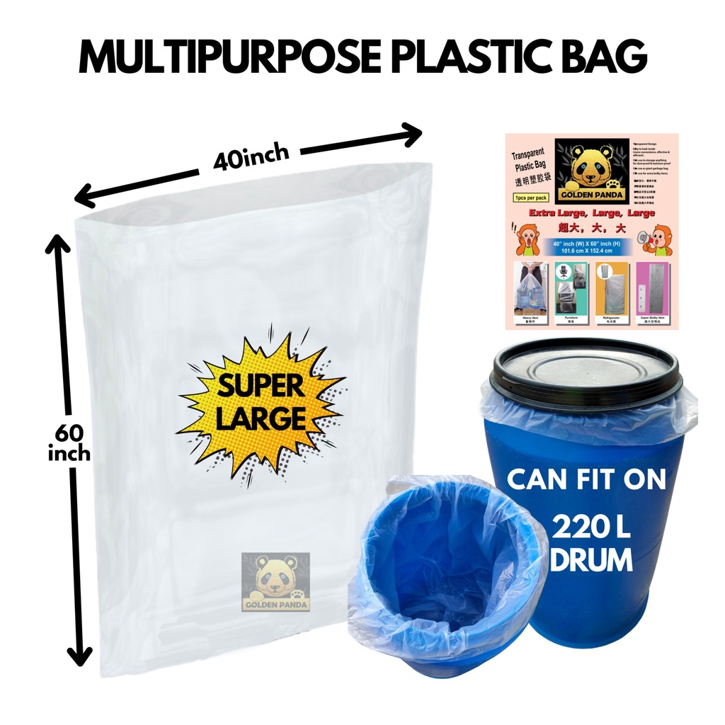 [SUPER EXTRA LARGE] Plastic Bag (HD)/ Multipurpose Plastic Bag ...