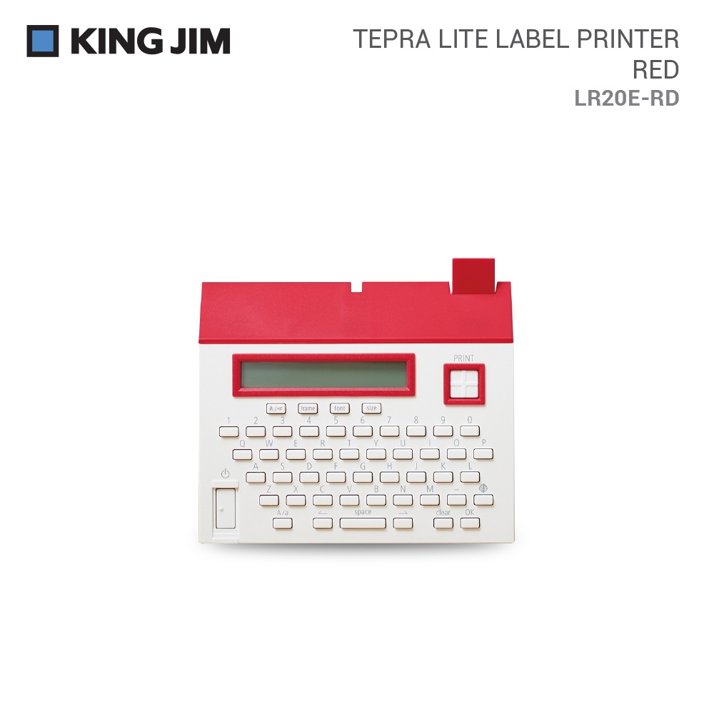 KING JIM "TEPRA" Lite LR20ERD Washi Tape Label Printer (English