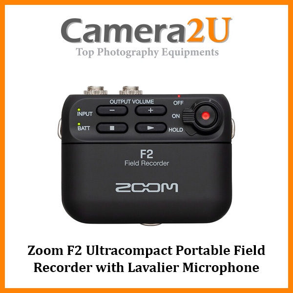 Zoom F2 / F2BT Portable Field Recorder With Lavalier