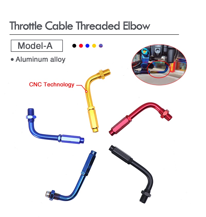 90 Degree Throttle Cable adjuster universal motorcycle throttle assist ...