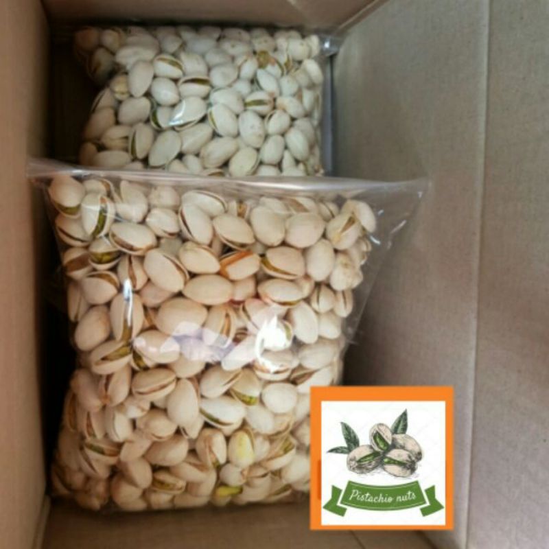 Usa Pistachio Nuts Roasted Kacang Cerdik Rangup Kacang Pistachio