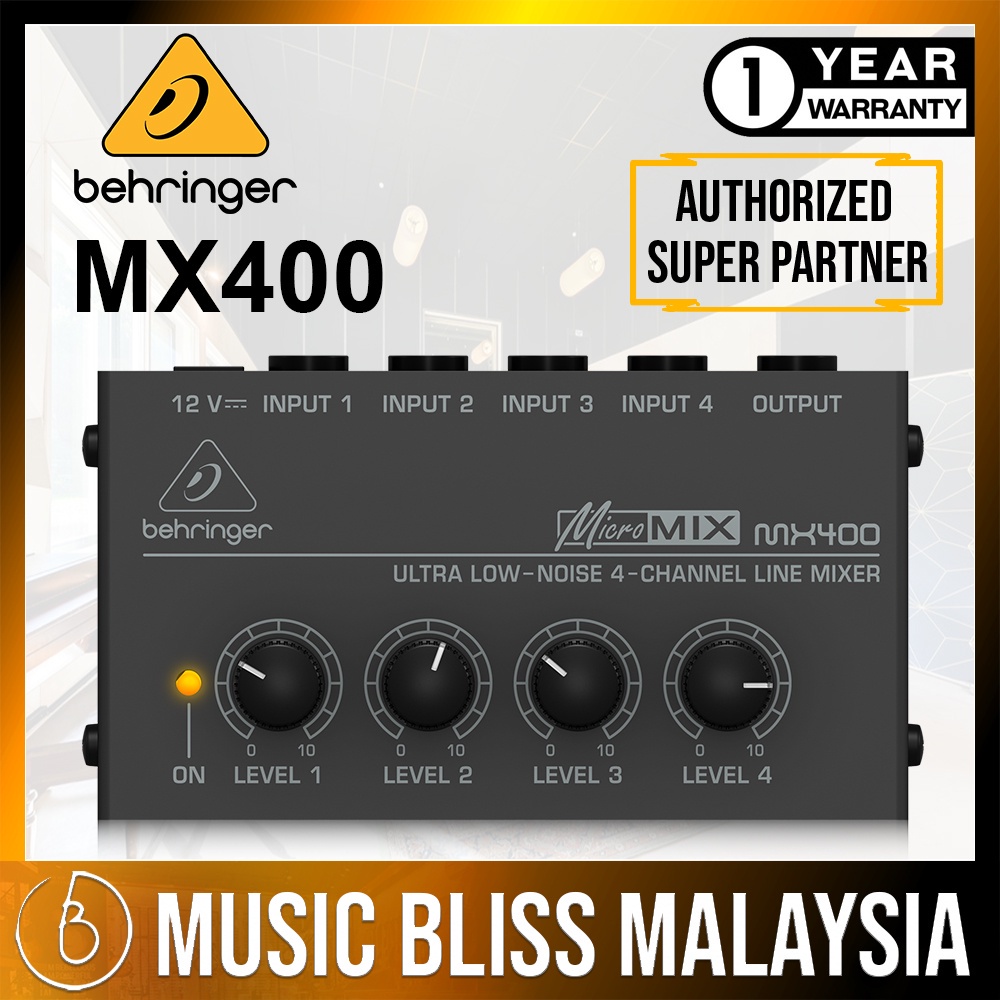 Behringer Micromix MX400 Line Mixer (MX400 / MX 400) Shopee Malaysia