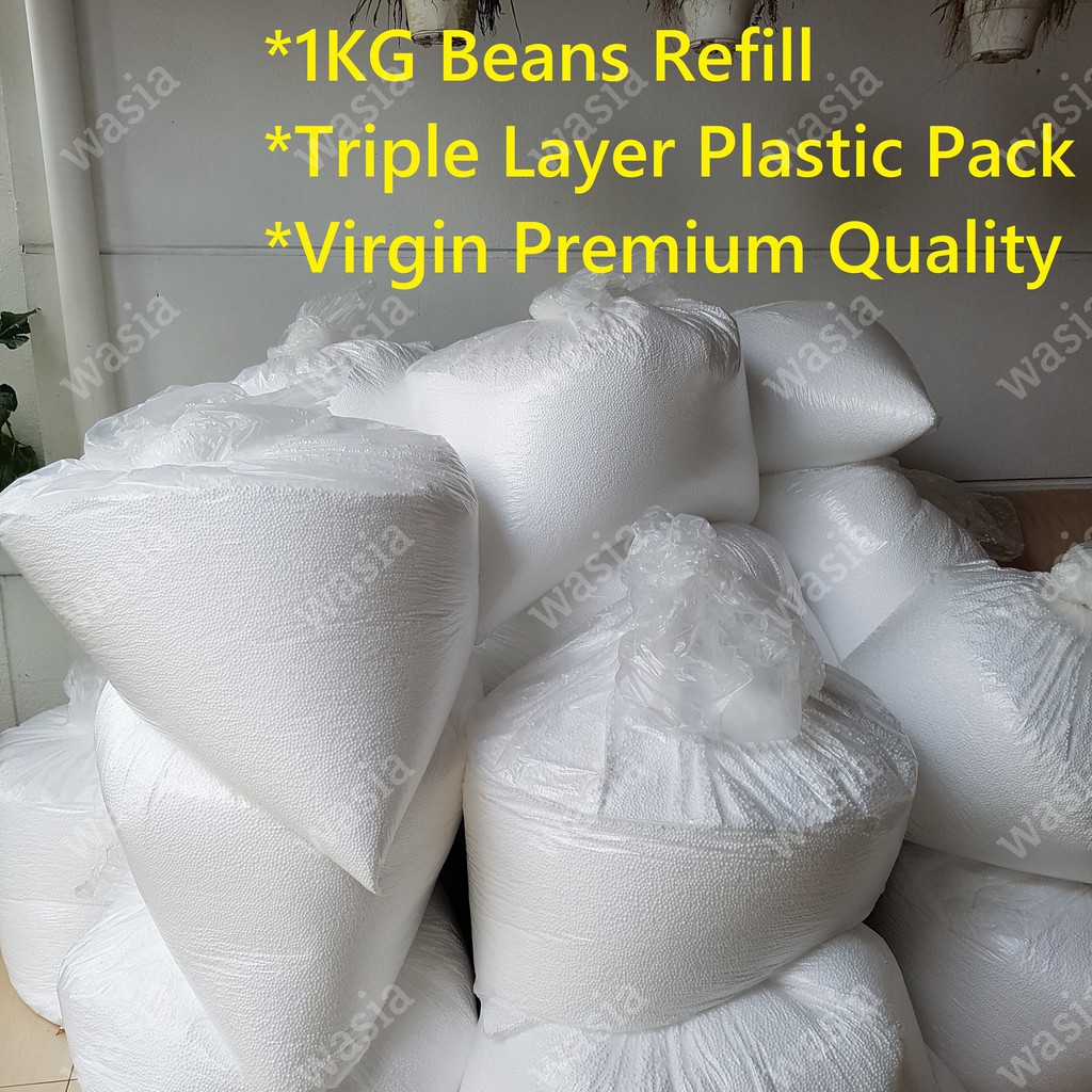 1kg Bean Bag Sofa Refill Filling Isi Biji Kabus Chair Kerusi Furniture