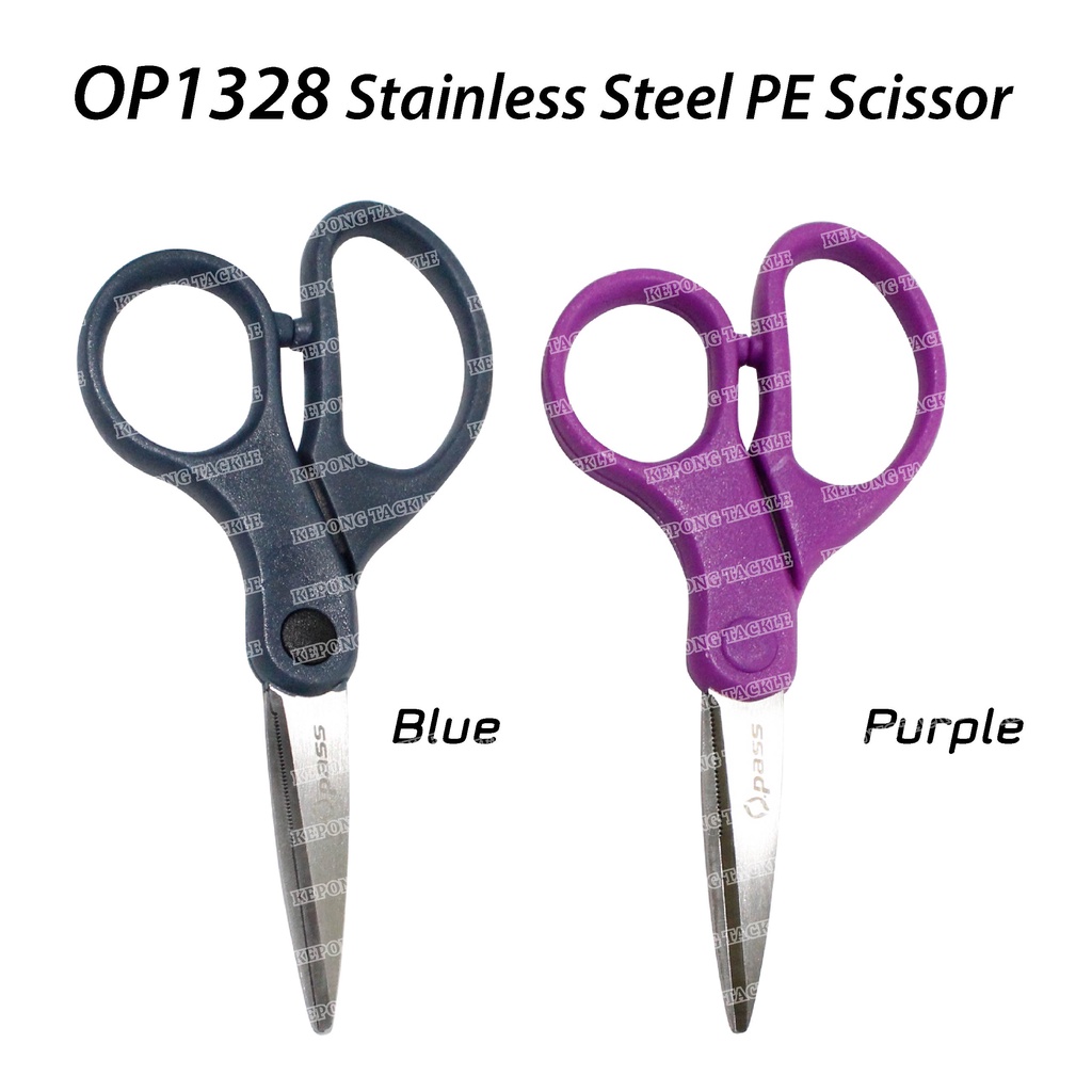 Opass Fishing scissors OP1328 14cm Stainless Steel PE Line Micro Cutter  Scissor Pe line cutter braided cutter