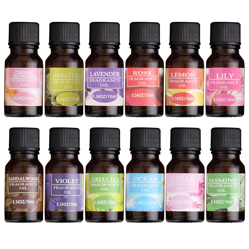 8 bottles of 10ml plant essential oil, water-soluble rose jasmine