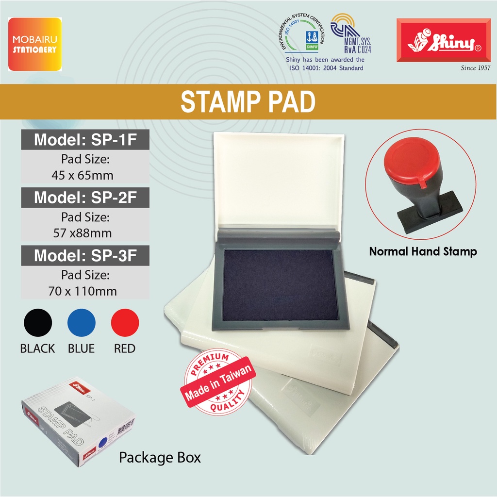 SHINY STAMP PAD 3 BLACK