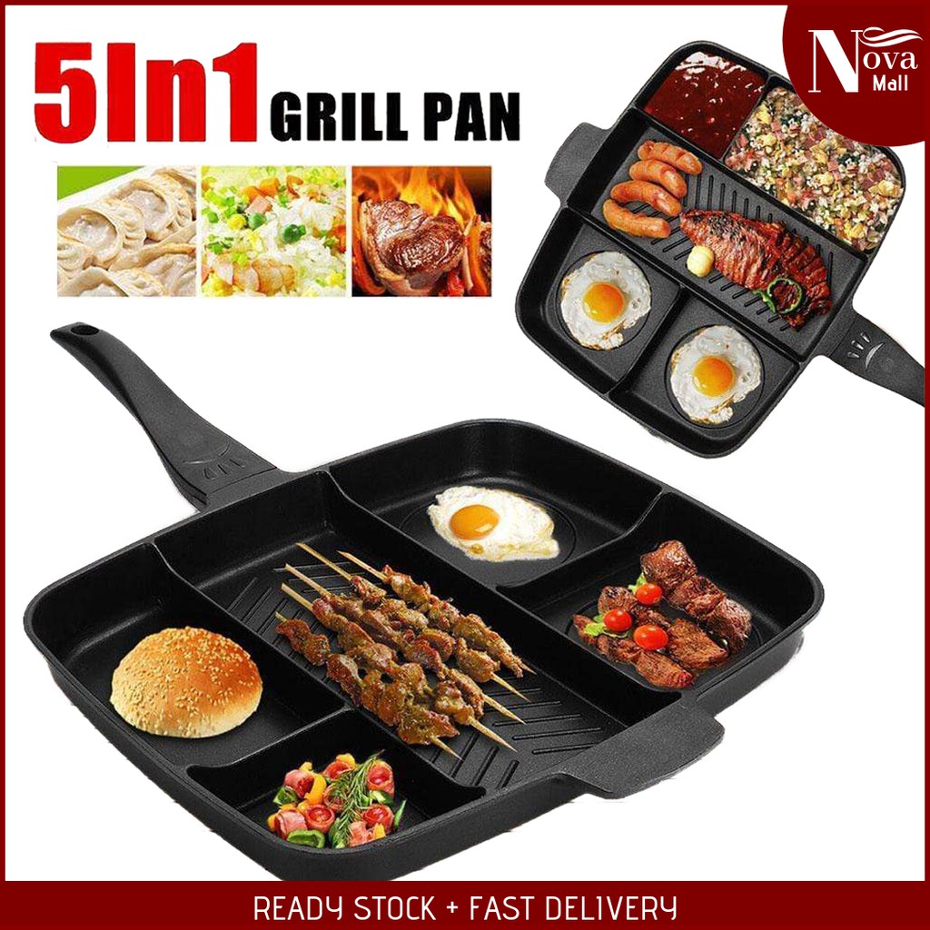 5 IN 1 Magic Grill Pan Fry Air Fryer Kitchen Frying Machine Salmon Fish ...