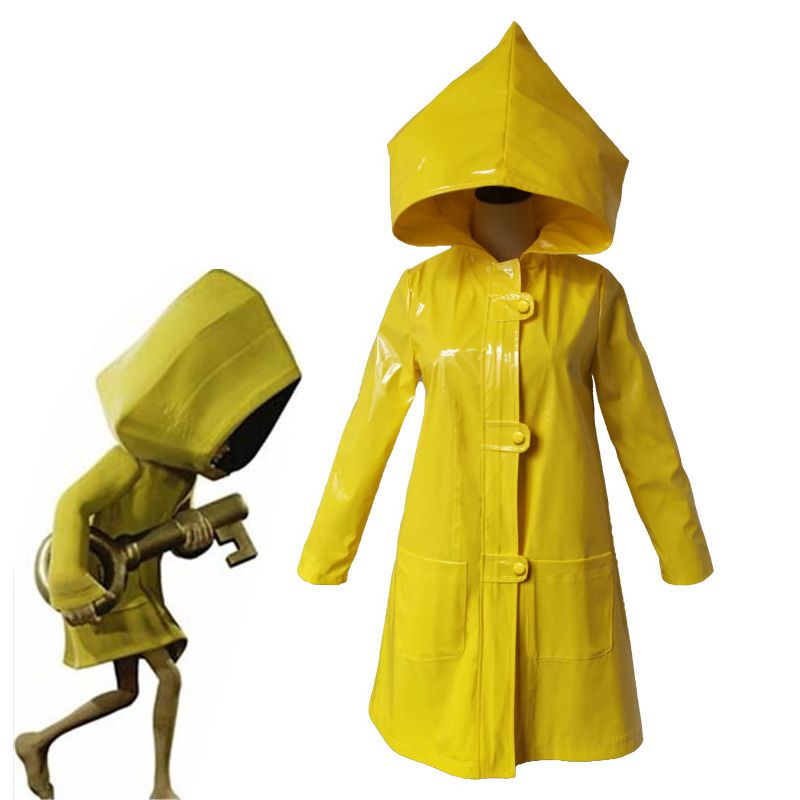 Little 2 Nightmares Six Cosplay Costume Yellow Jacket Halloween Coat ...