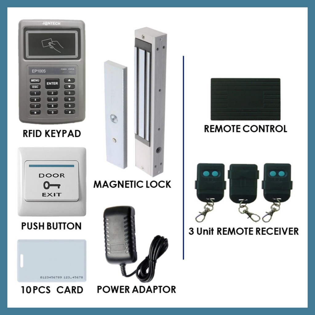 JANTECH EP100S RFID Door Access Control System With Electric 600lbs ...