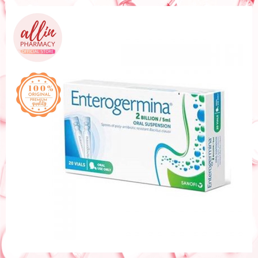 Enterogermina 2 billion/5ml Oral Suspension 20 vials (EXP 02/26