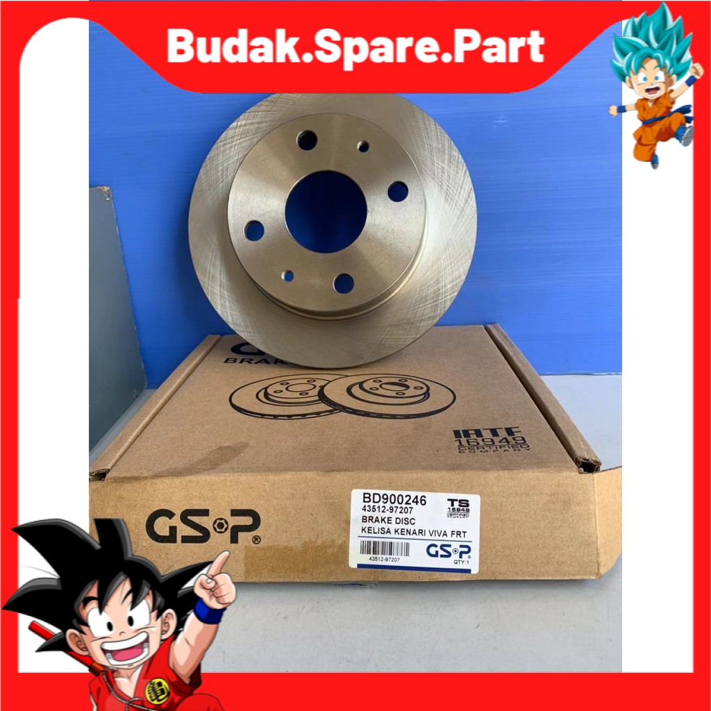 GSP PERODUA KELISA KENARI VIVA FRONT BRAKE DISC ROTOR (1 SET) Shopee