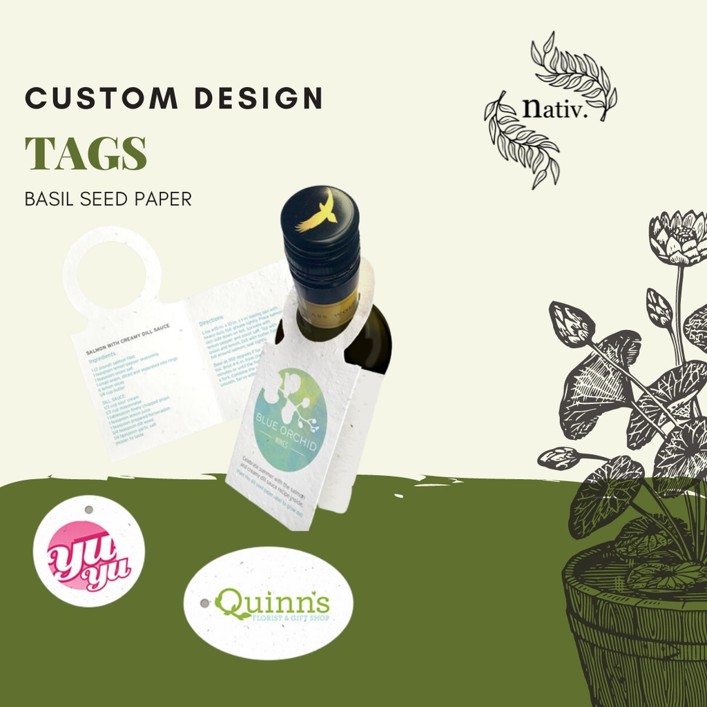 Custom Seed Paper Tag | Shopee Malaysia