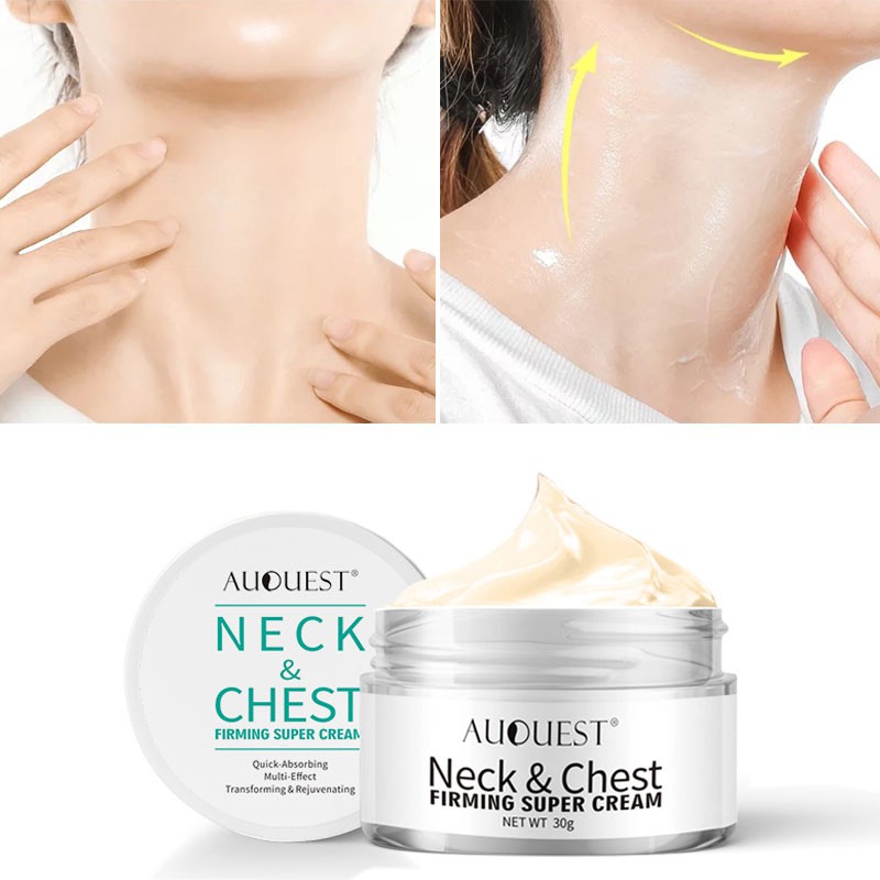 AuQuest Neck Chest Wrinkle Firming Cream Anti Aging Anti Wrinkle