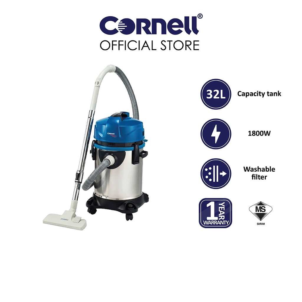 Cornell 3 in 1 Wet & Dry Vacuum Cleaner (32L) | CVC-WD602S | Shopee ...