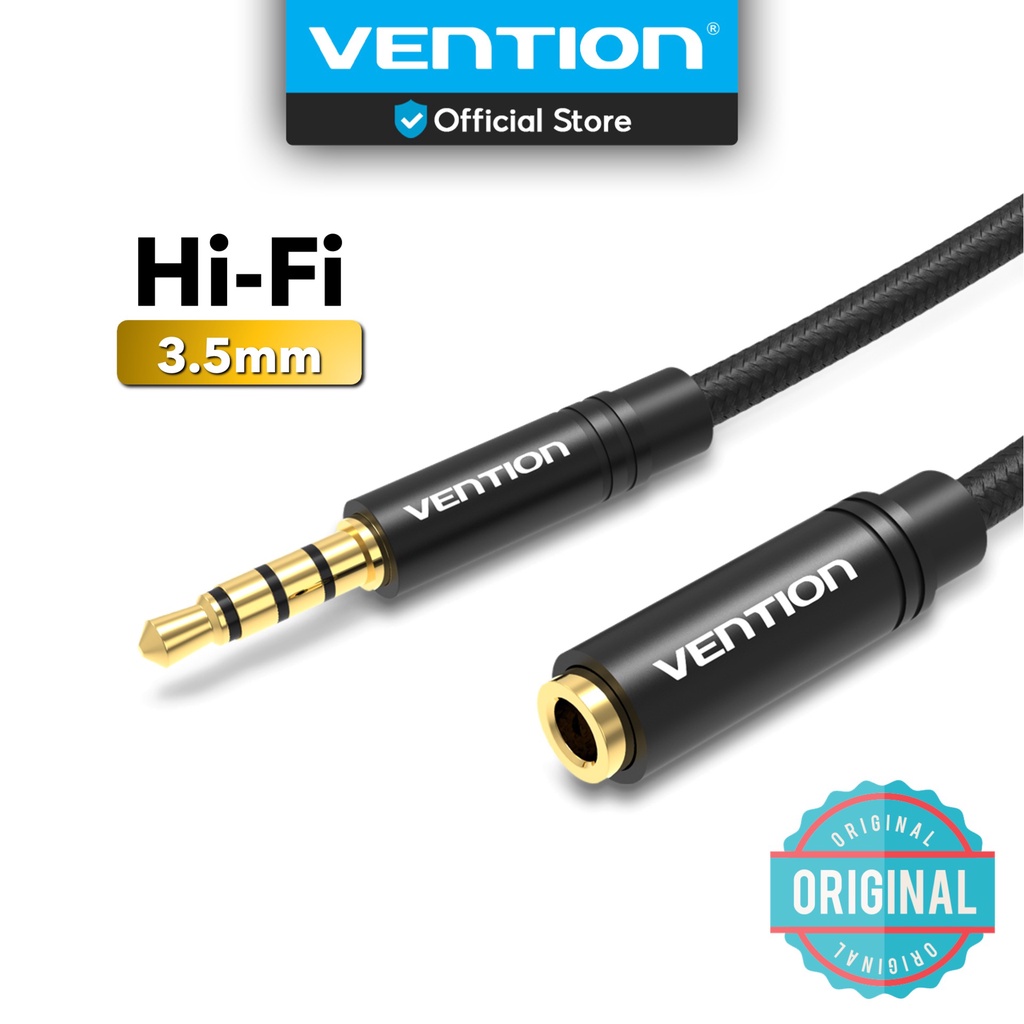 Vention 3.5mm Extension Cable AUX Extender Speaker Headphone HiFi