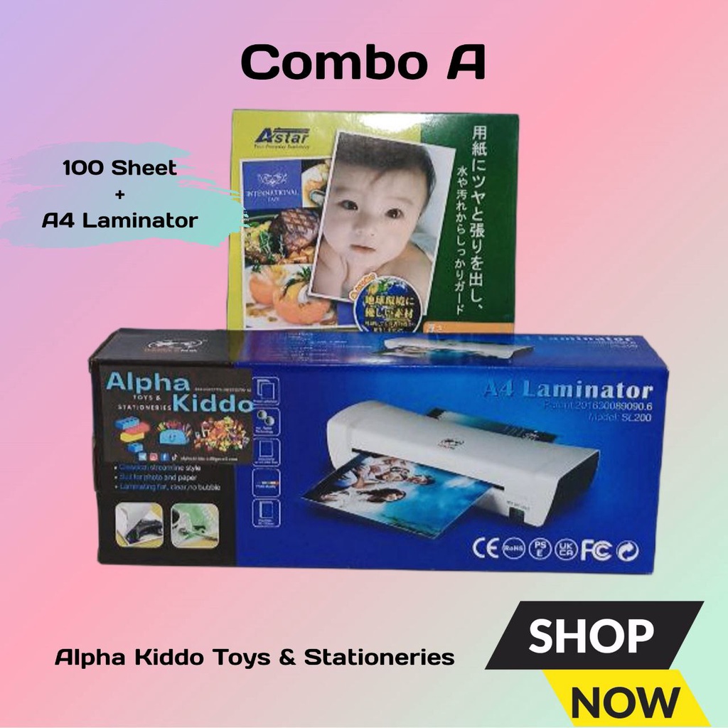 Laminating Film A3 & A4 Size l Plastic Laminate A3 & A4 Serta Machine