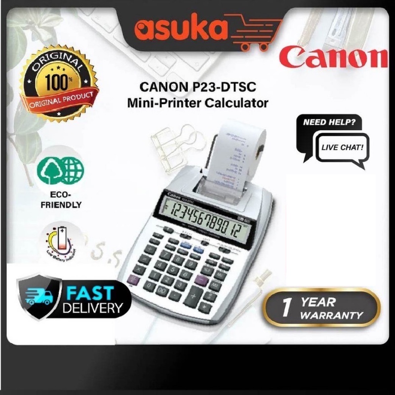 Mini desktop printing discount calculator