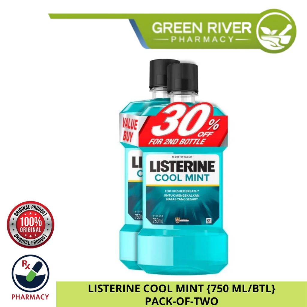 LISTERINE COOL MINT {750 ML/BTL} PACKOFTWO exp02/2025 Shopee Malaysia