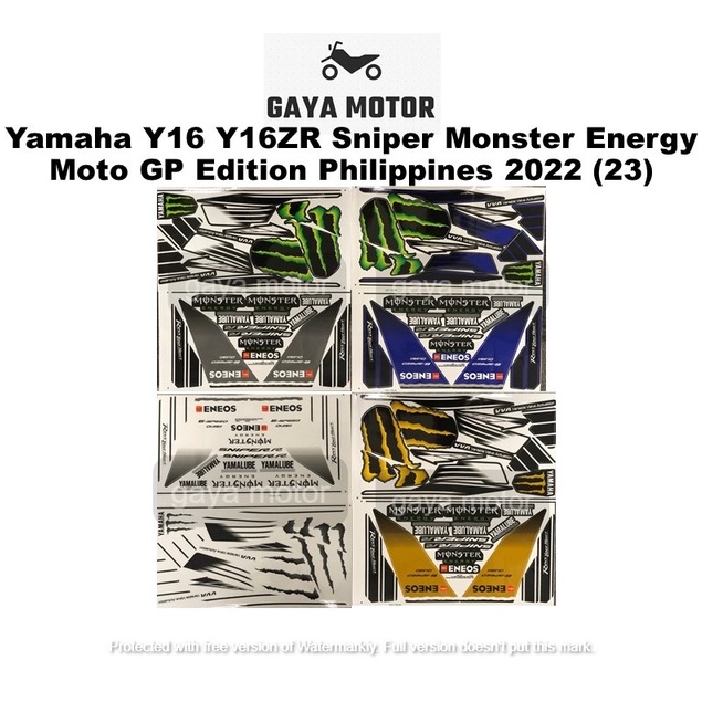 Yamaha Y16 Y16ZR Sniper Monster Energy Moto GP Edition Philippines 2022 ...