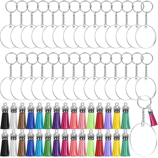 Clear Key Chains Rectangle Acrylic Blanks