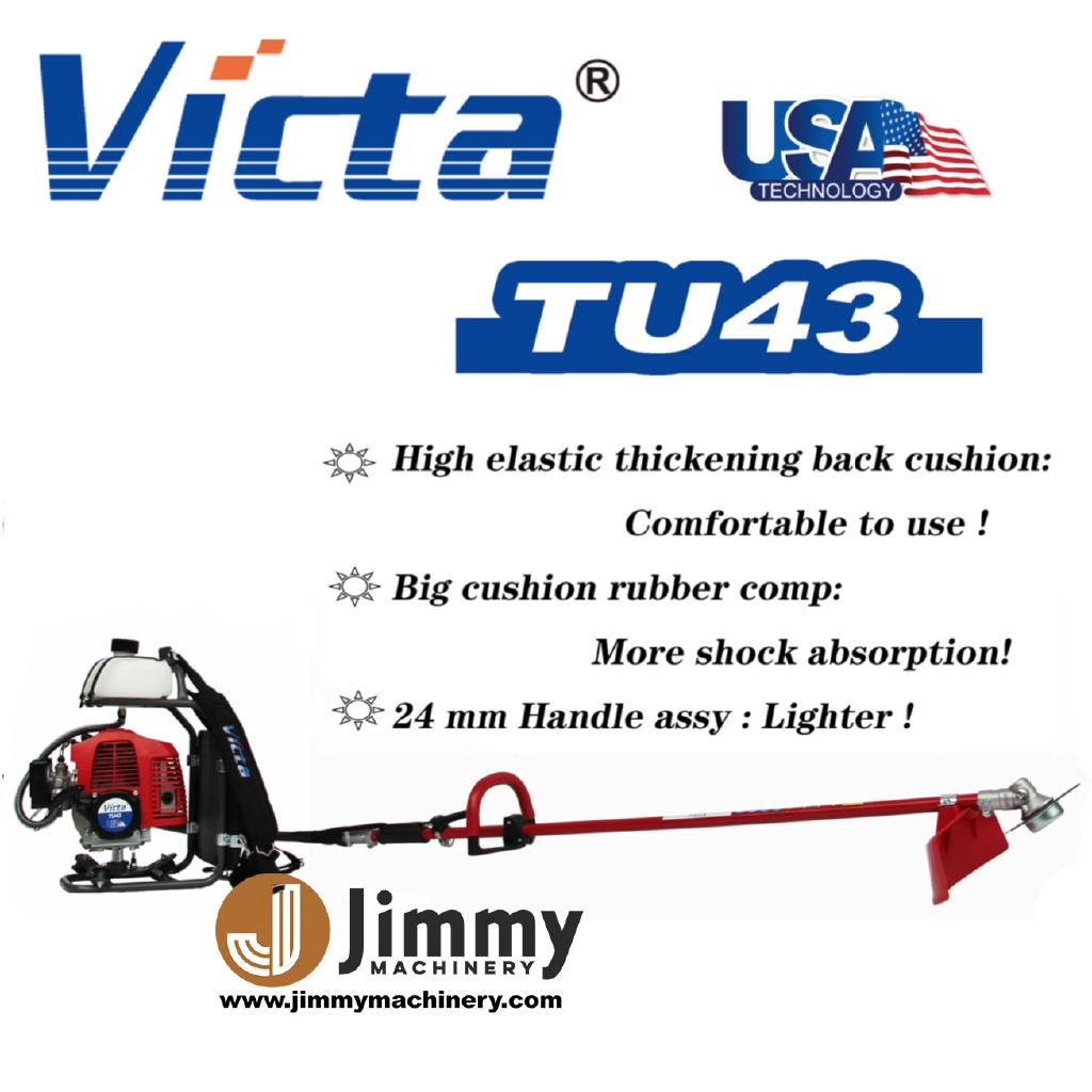 VICTA TU43 Brush Cutter 43cc Powerful Heavy Duty Engine Mesin Rumput ...