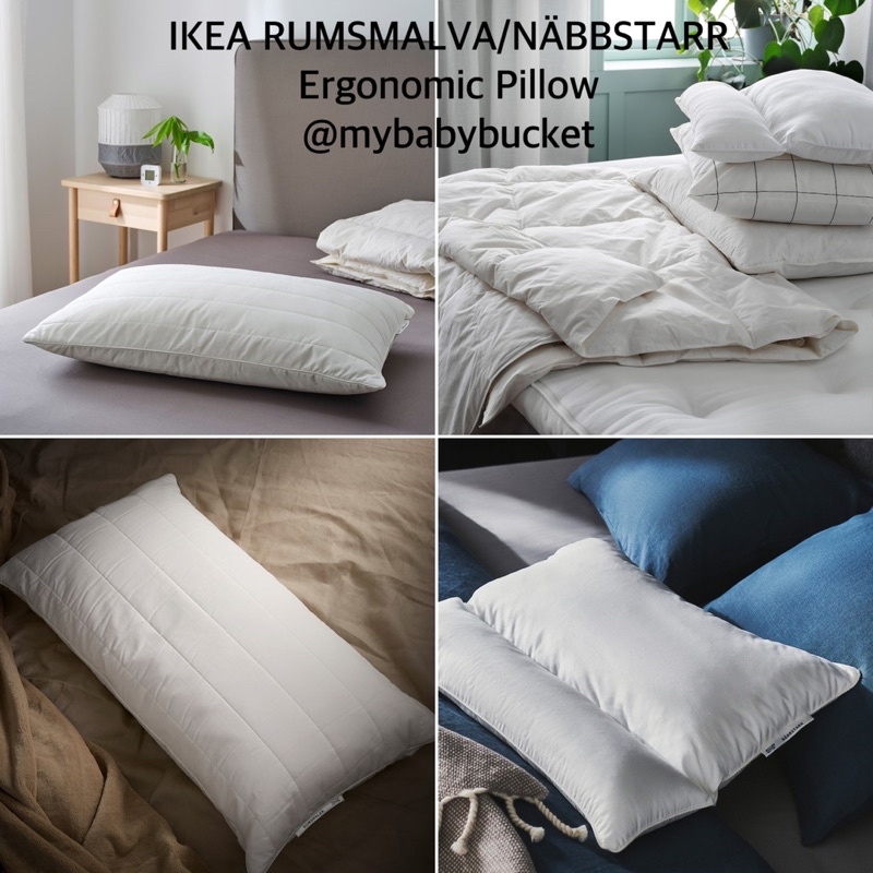 RUMSMALVA Ergonomic pillow, side/back sleeper, Queen - IKEA