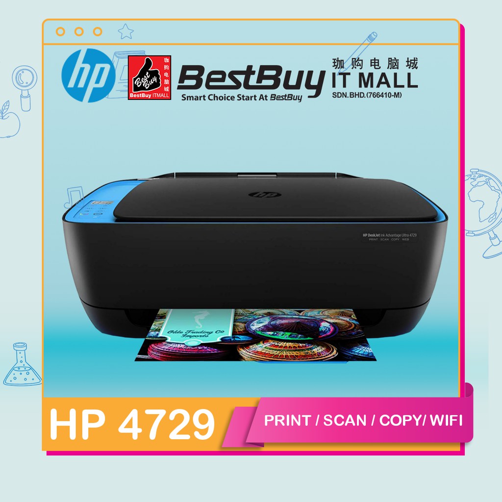 HP Desk Jet Ink Advantage Ultra All In One Printer 4729 | Shopee Malaysia