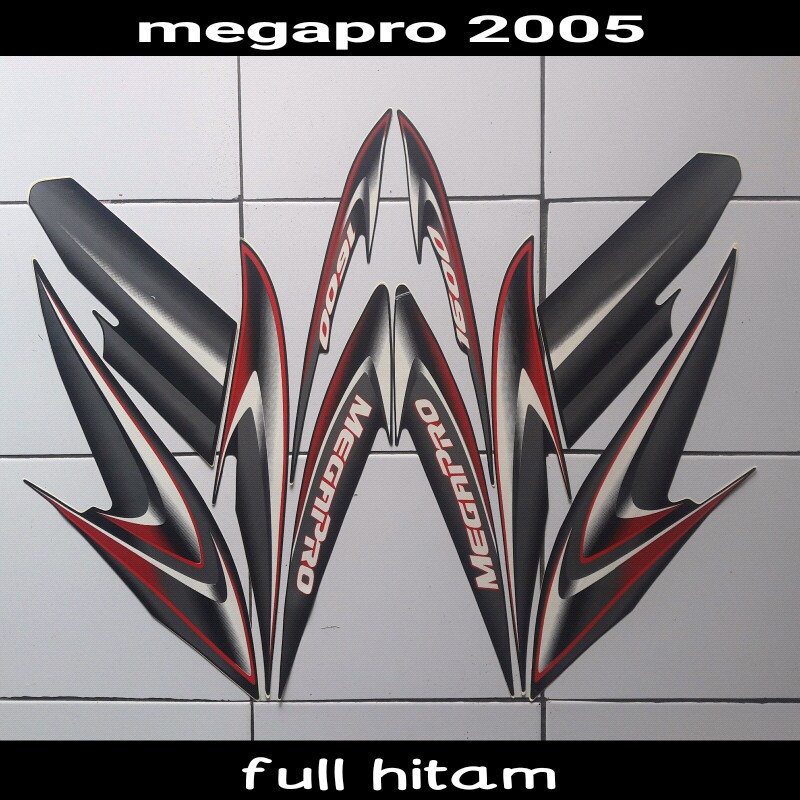 Megapro 2005 Full Black Ash Motorcycle Sticker | Shopee Malaysia