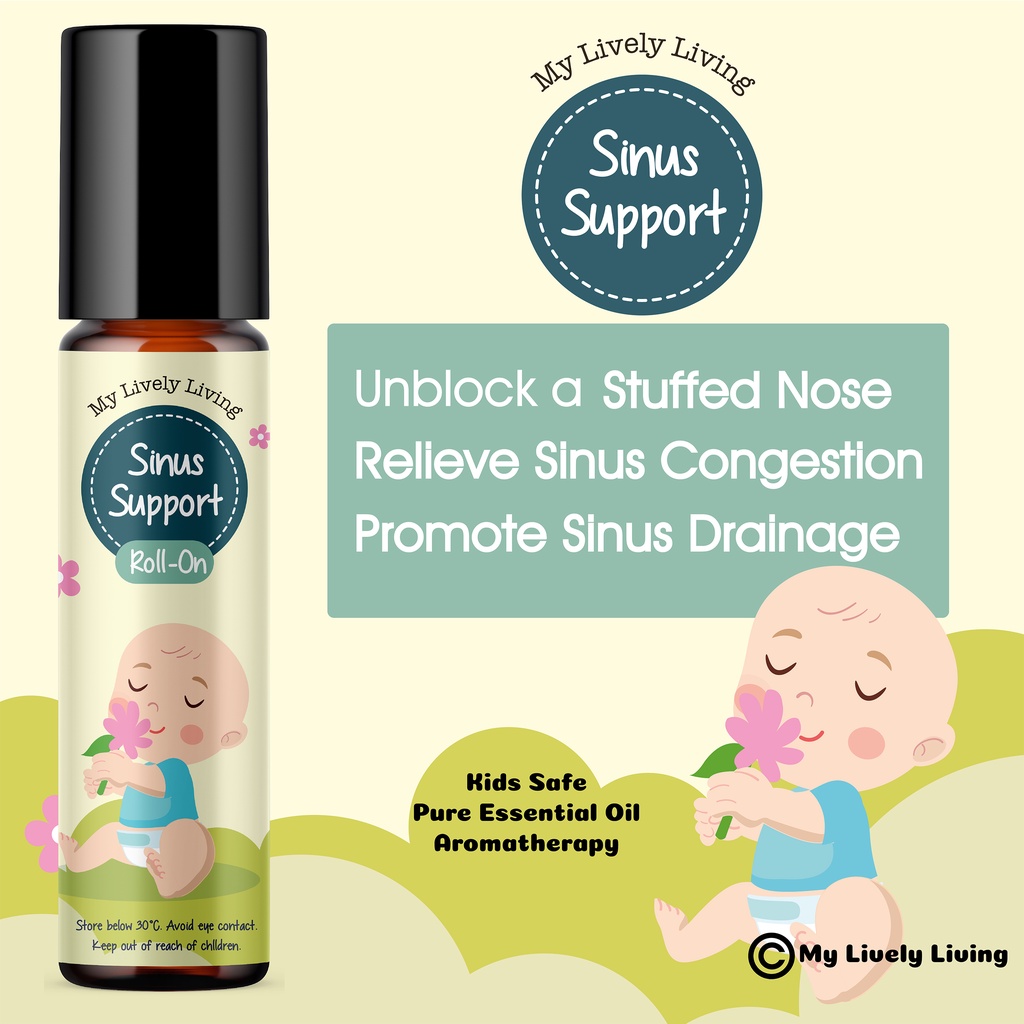 My Lively Living Sinus Baby RollOn Pure Essential Oil Prediluted 10ml