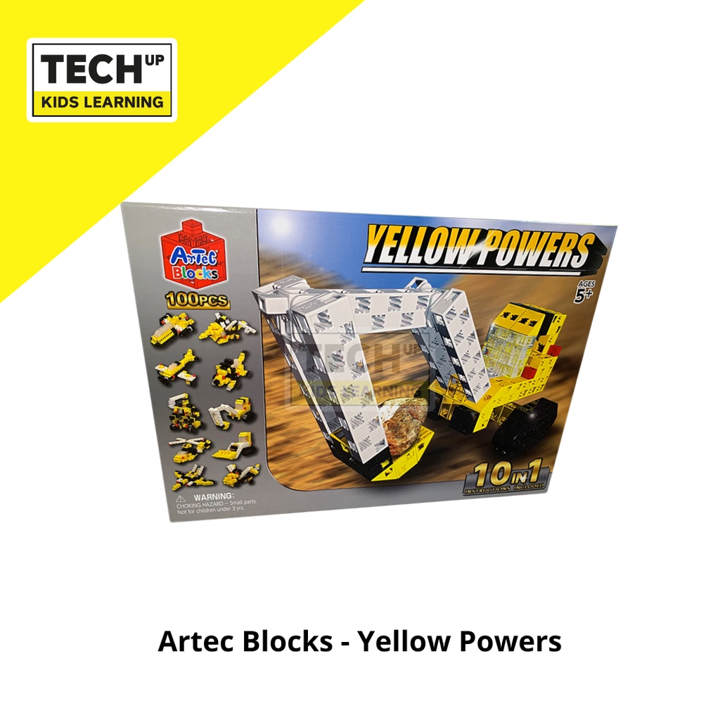 Artec Blocks - Yellow Powers (100pcs) | Shopee Malaysia