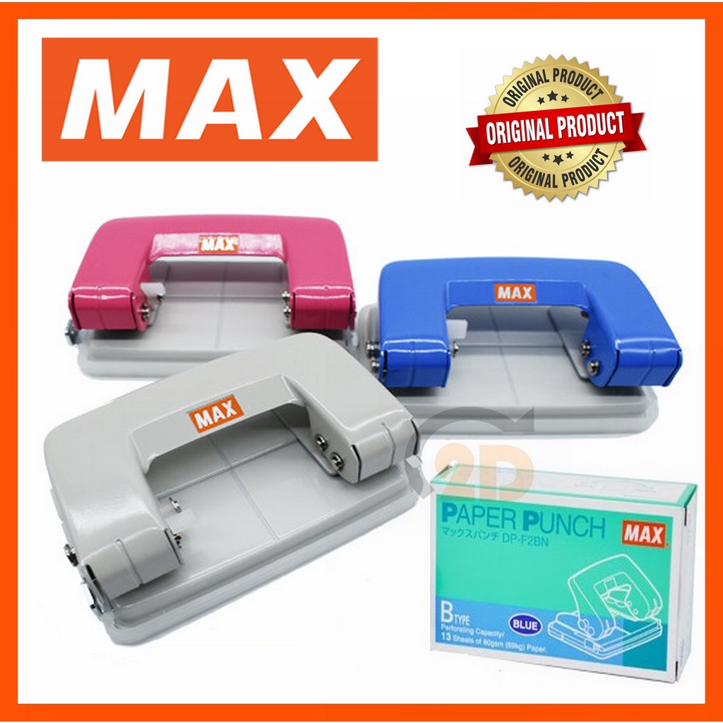 Max DPF2BN Paper Puncher Two Holes Punch (B Type) Shopee Malaysia