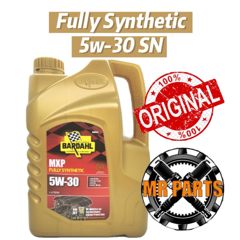 BARDAHL MXP FULLY SYNTHETIC 5W30 Engine Oil 4L