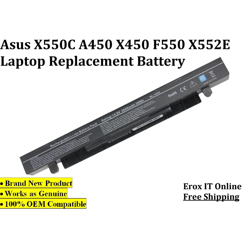 Laptop Battery For Asus X550L A41-X550 A41-X550A X550B X550D A550C X550X  X550E 