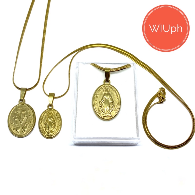 Our Lady of Miraculous Medal Necklace | Shopee Malaysia