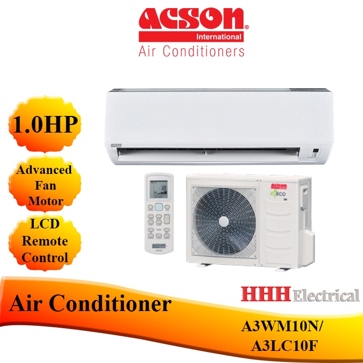 ACSON 1.0HP I 1.5HP I 2.0HP I 2.5HP NonInverter Air Conditioner