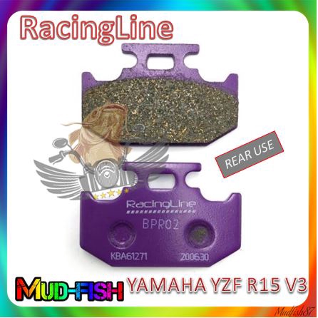 RACING LINE YAMAHA YZF R15 V1 V2 V3 R15M V4 | MT15 REAR DISC BRAKE PAD ...