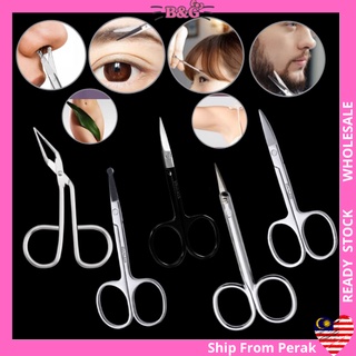 3 Pack Small Nose Scissors Facial Hair Scissors Mini Beauty Scissors  Stainless Steel Trimming Pointed Scissor for Grooming Eyebrows, Nose,  Mustache